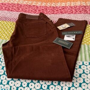 Lauren Ralph Lauren mahogany color jeans; cotton with lycra/spandex; never worn